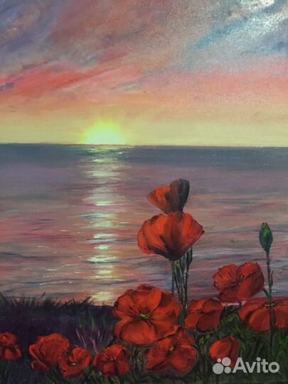 Картина маслом на холсте пейзаж