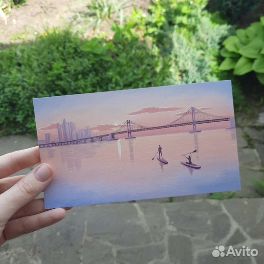 Коллекционные открытки из Пусана 8 штук