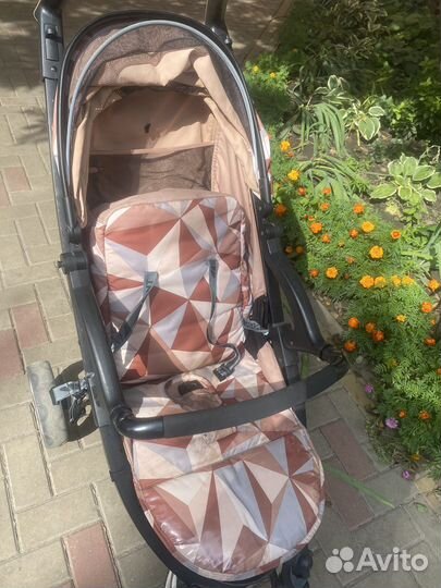 Каляска складная металлическая с амортизаторами