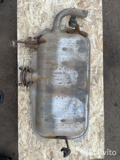 Задняя банка глушителя Mitsubishi Lancer X седан