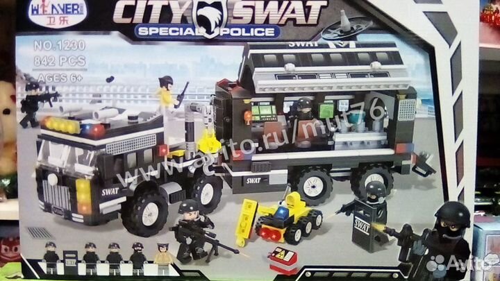 Конструктор Полиция 1230 swat 842 детали