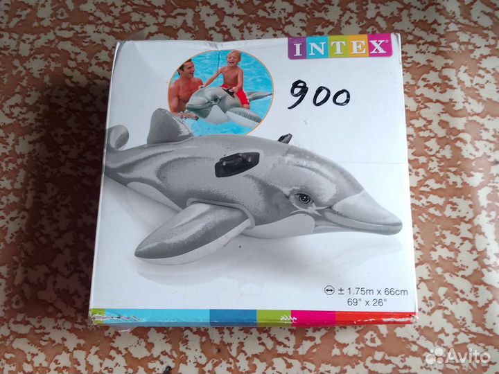 Надувной дельфин intex 175см х 66см