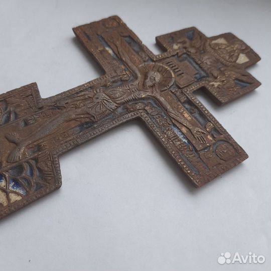 Старинный крест киотный антиквариат