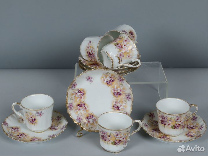 Старинные фарфоровые чашки. Limoges