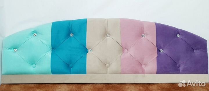 Подростковая кровать Милана 120х200 Розовый/Стразы