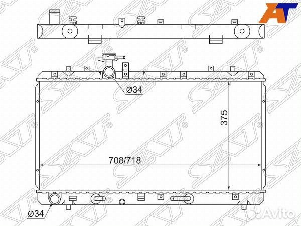 Радиатор suzuki SX4