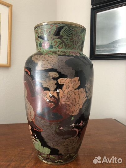 Ваза клуазоне старая