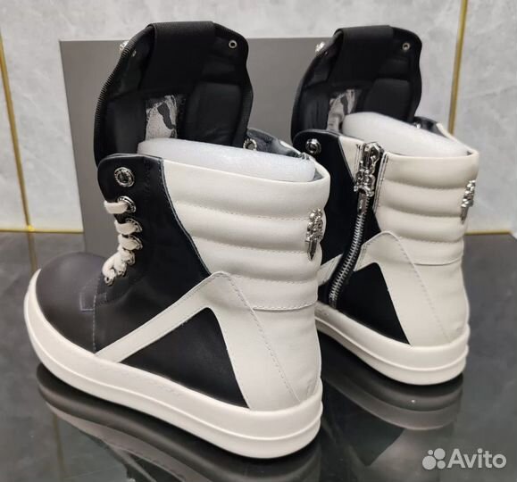 Rick owens geobasket chrome hearts