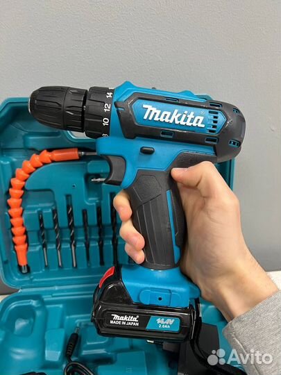 Шуруповерт makita 14v с набором