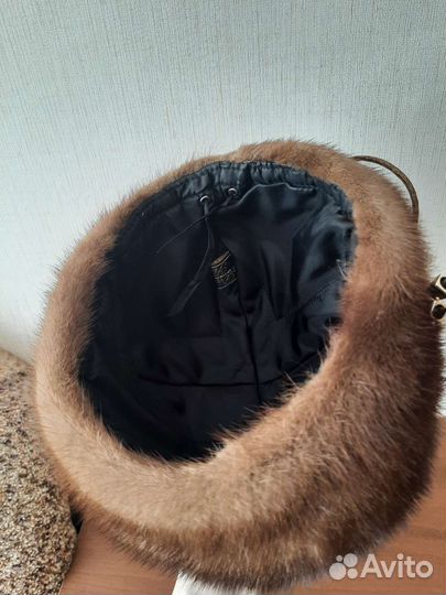 Шапка норковая женская (3 шт разные)