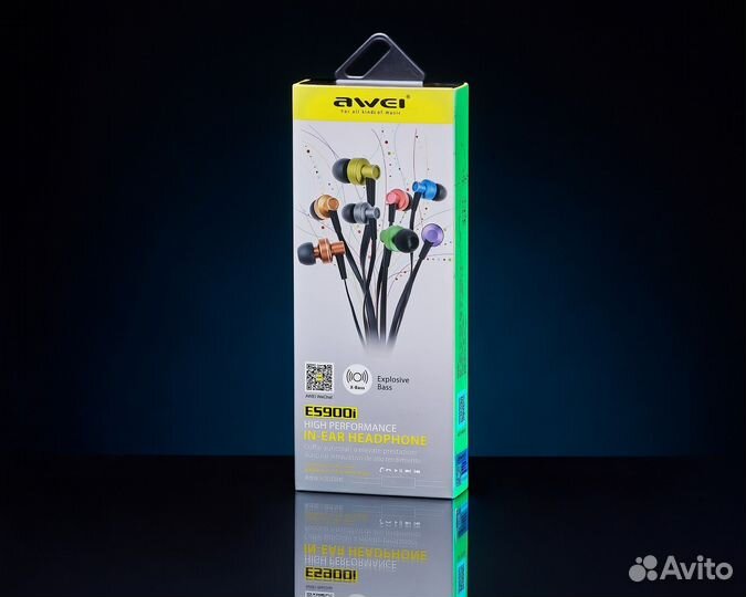 Гарнитура awei ES-900i черный