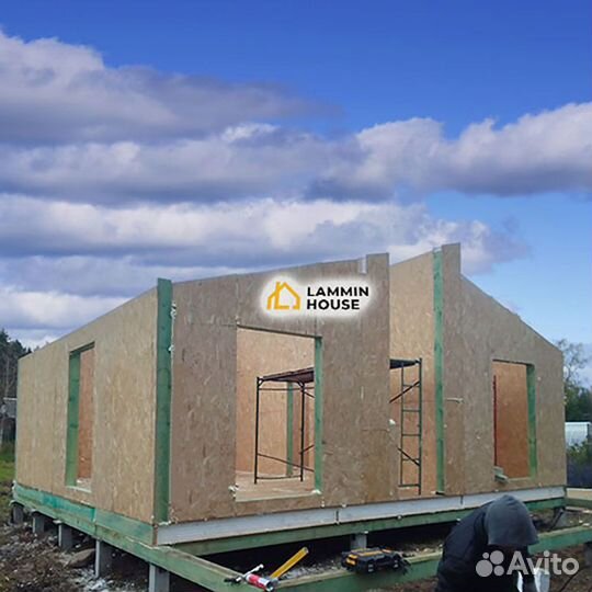 Домокомплект из сип-панелей, со сборкой