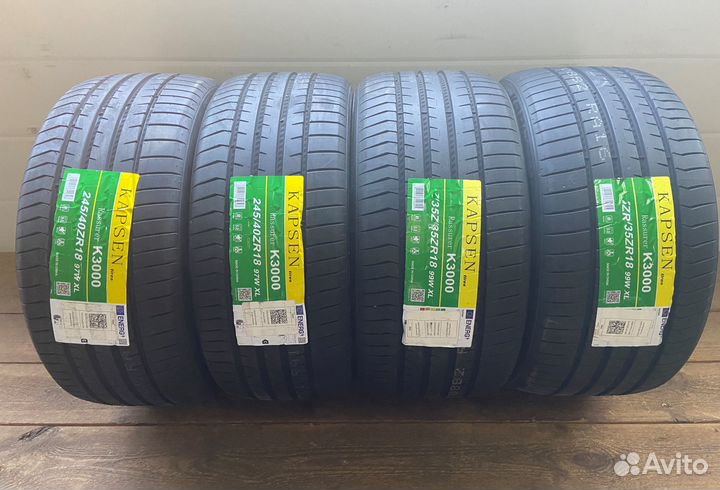 Kapsen K3000 285/35 R18 и 245/40 R18 101W