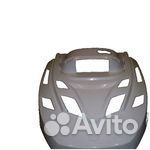 Капот снегоход Тайга Атака голый белый