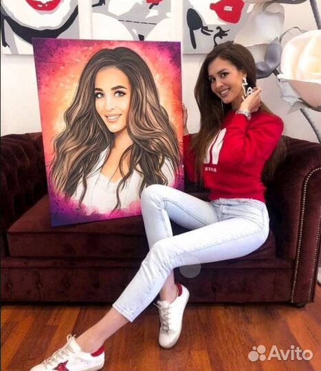 Портрет на холсте 40х60