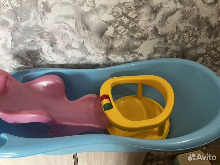 Детская ванночка для купания с горкой