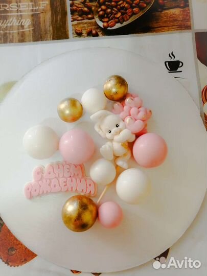 Фигурки из глазури, декор для торта