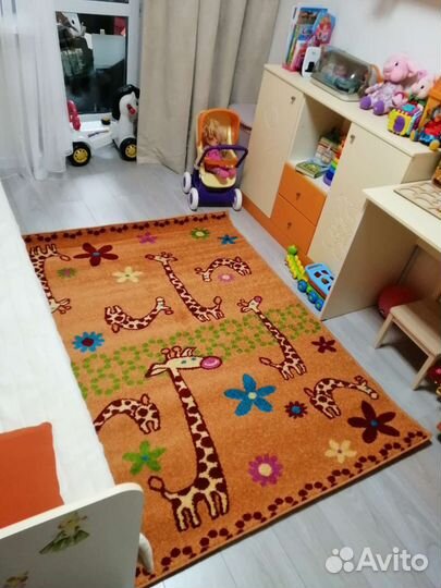 Ковер детский Funky Giraffe 1,3x1,8 короткий ворс