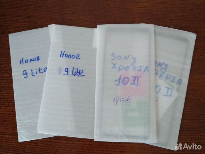 Стекла Honor, чехлы Sony