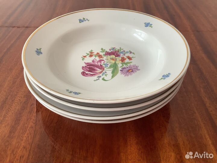 Тарелки мейсенский букет. Винтаж