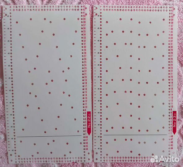 Перфокарты для вязальных машин brother