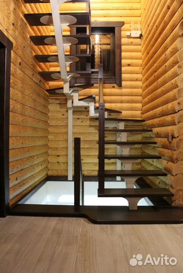 Лестница на металлокаркасе / изготовление лестниц