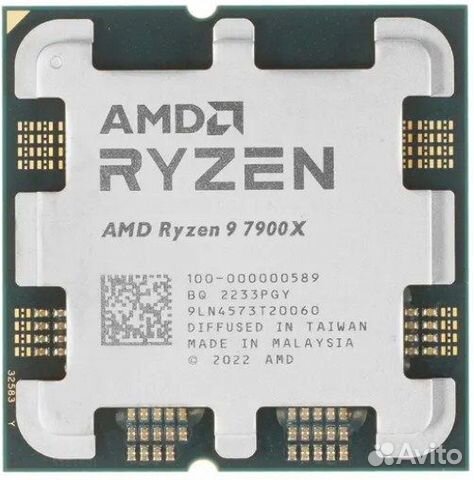AMD Ryzen 9 7900X Zen 4 (AM5, 12x4700 мгц, L3 6553