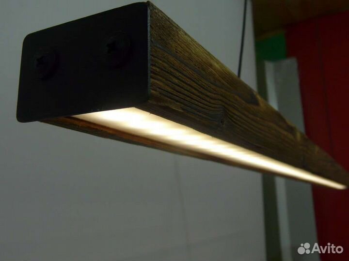 Светильник деревянный подвесной DIY