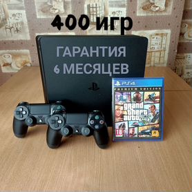 Sony PS4 slim. Два геймпада, игры