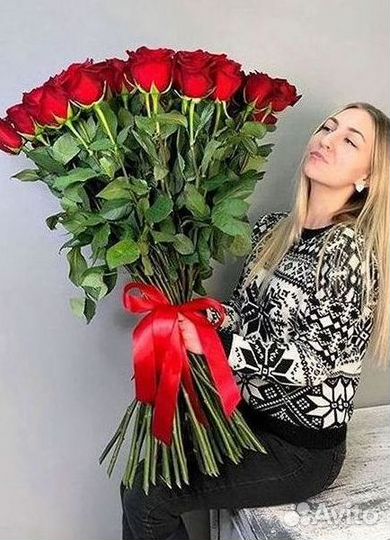 Высокие розы Гигантские розы Доставка цветов