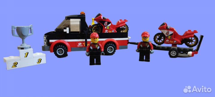 Lego City Перевозчик гоночных мотоциклов 60084