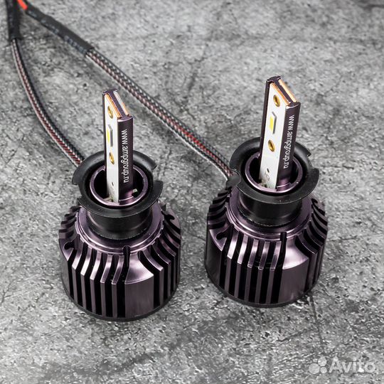 Светодиодная лампа AMP для авто D2 H1 H4 H7 H11 H3