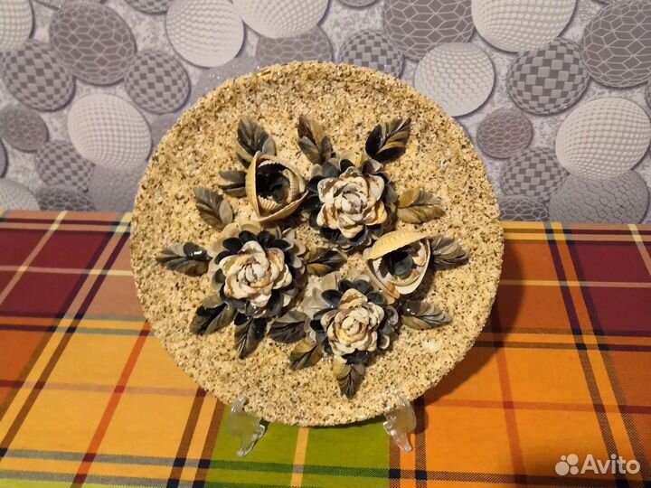 Декоративная тарелка (ручная работа)