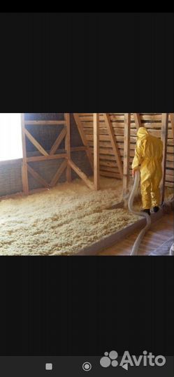 Утепление домов пеноизолом и эковатой