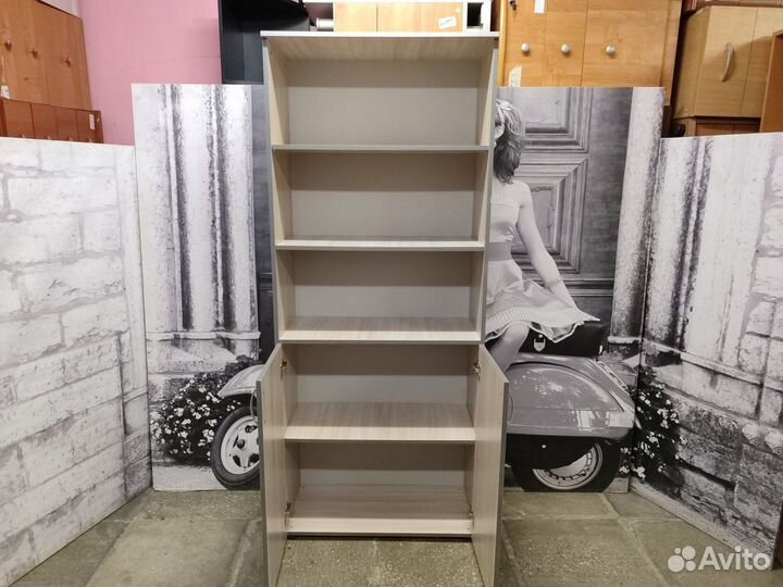 Шкаф офисный 5 секций, низ двери бу 14-852