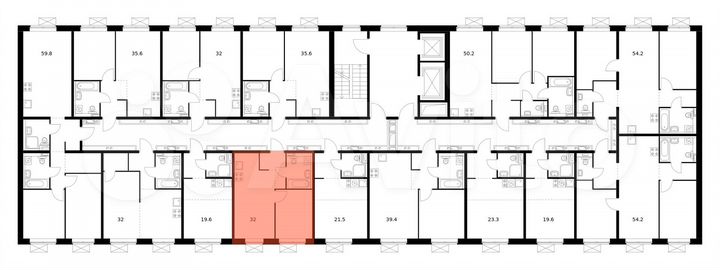 1-к. квартира, 31,6 м², 12/16 эт.