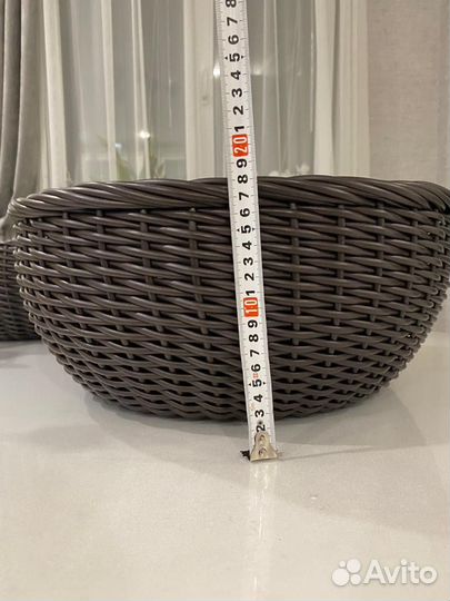 Кашпо из ротанга