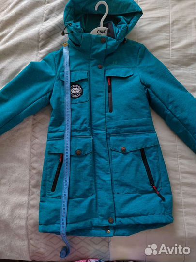 Парка для девочки 134 осень