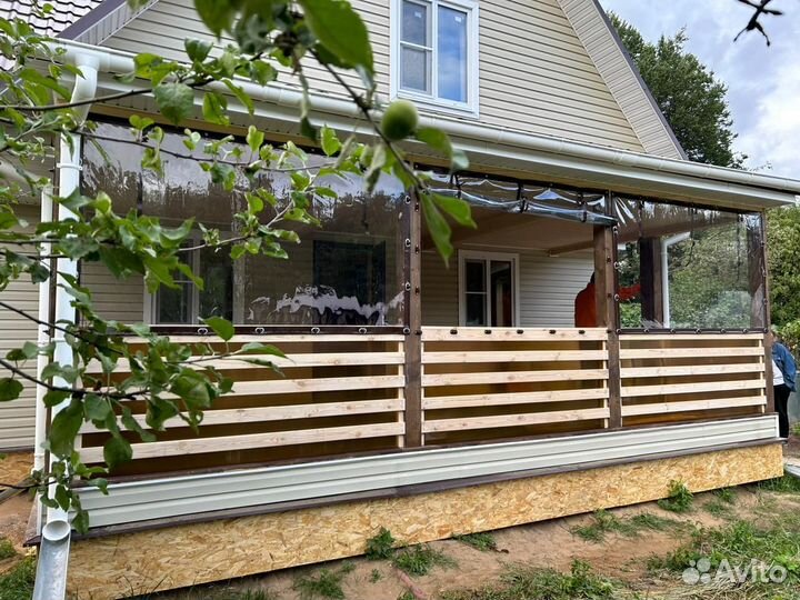 Мягкие окна на беседку