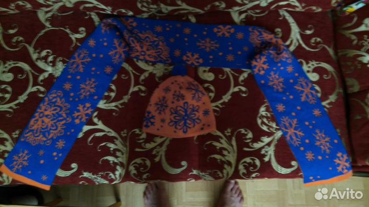 Шапка + шарф(Новогодний подарок)