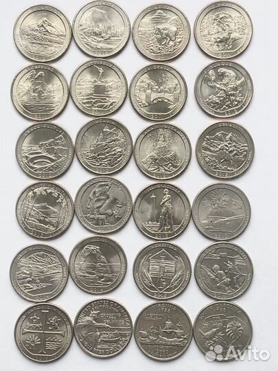 Монеты квотеры США