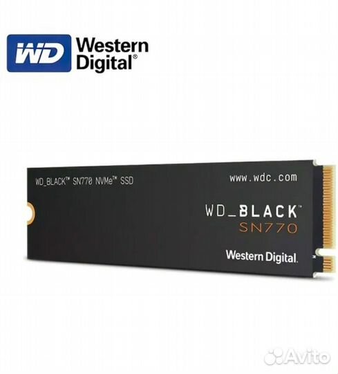 Диск m.2 nvme WD black sn770 1 Тб новые,гарантия