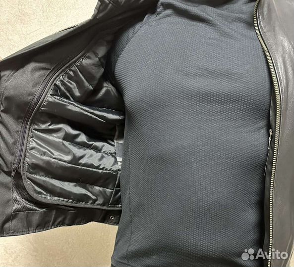 Мотокуртка кожаная мужская