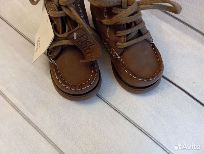 Ботинки zara натуральная кожа 21 22