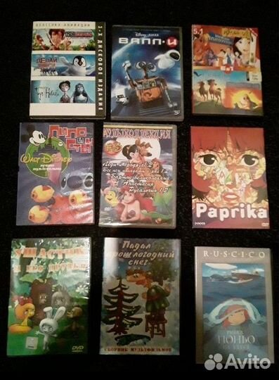 Мультики на dvd диске дисней пиксар аниме