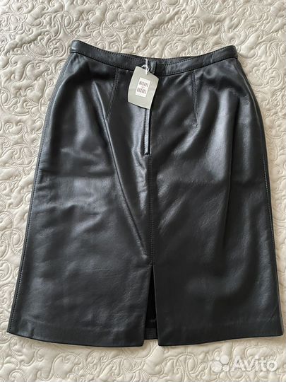 Юбка из натуральной кожи 44 новая