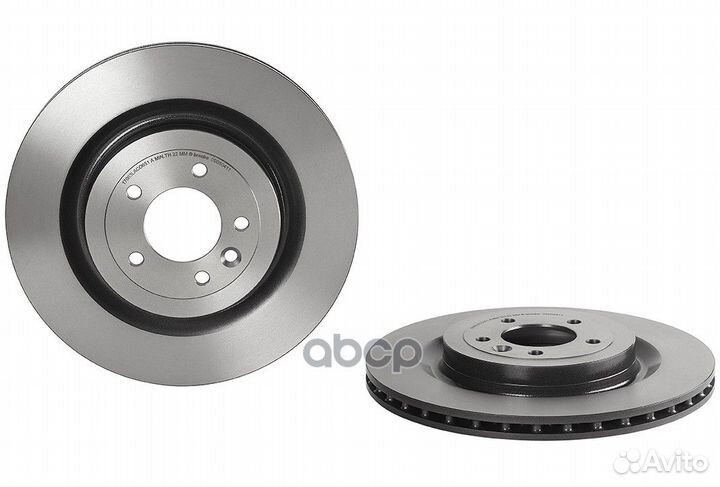 Диск тормозной UV Coated зад 09B50411 Brembo