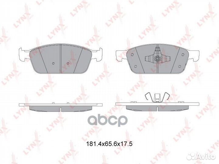 Колодки тормозные дисковые перед BD3036 LYN