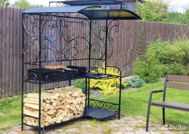 Кованые мангалы с крышей