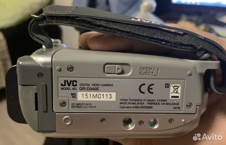 Видеокамера jvc кассетная mini DV GR-D34OE